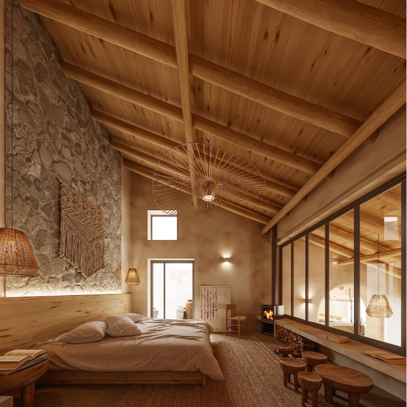 construction and restoration of an old cabin built at the end of the 18th century.