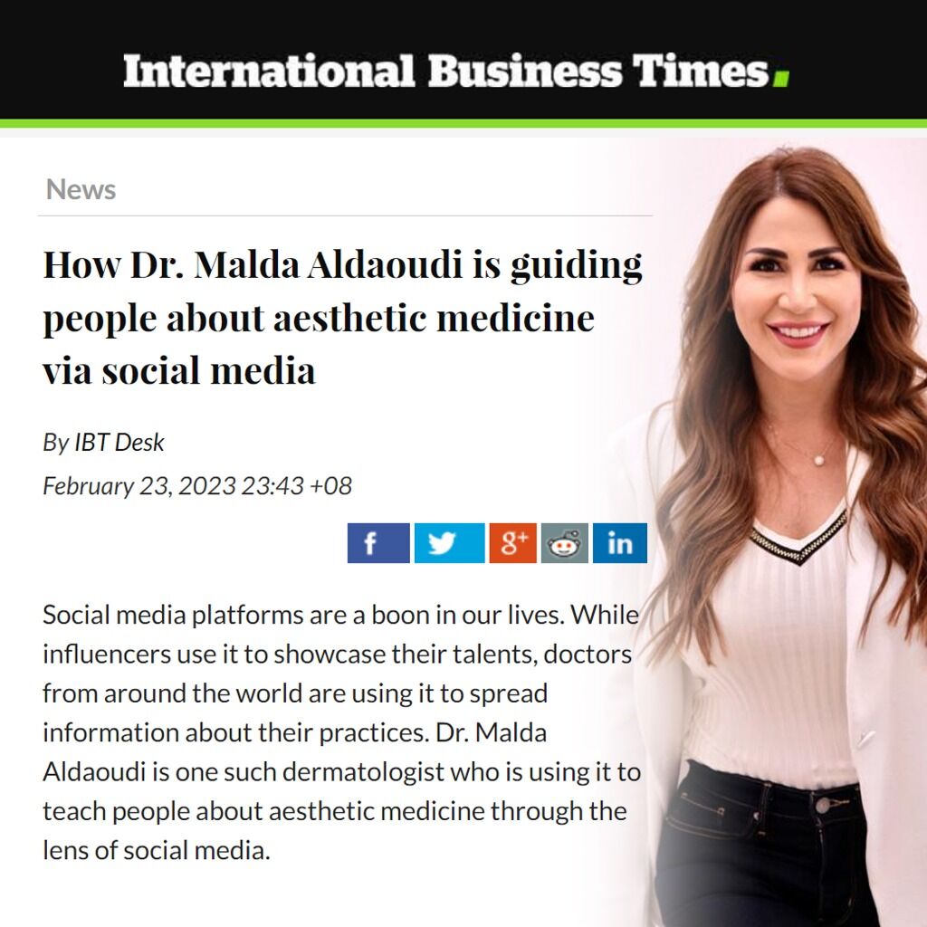 How Dr. Malda Aldaoudi is guiding people about aesthetic medicine via social media