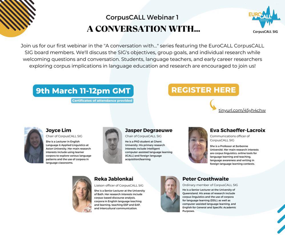 CorpusCALL webinar