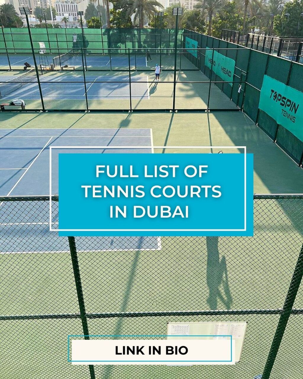 Full List of Tennis Courts in Dubai