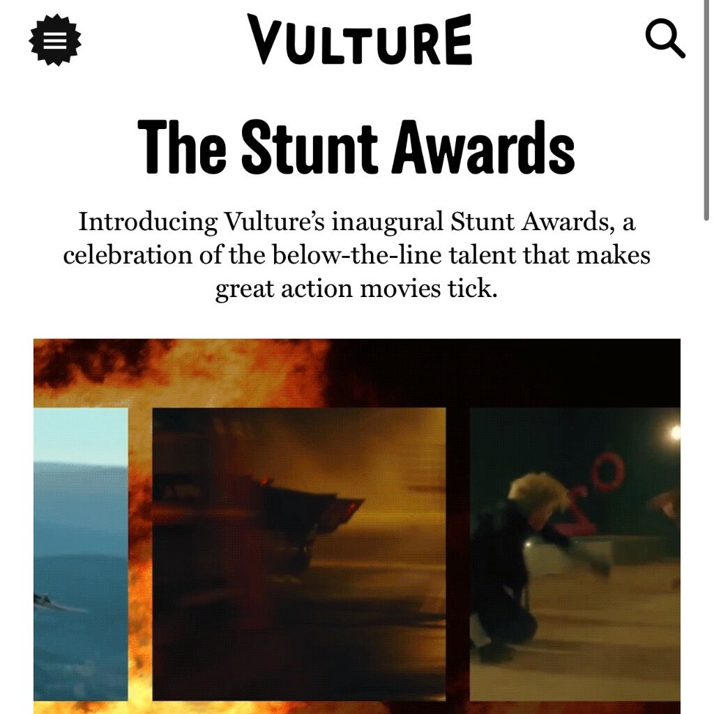 Vulture | The 2023 Stunt Awards