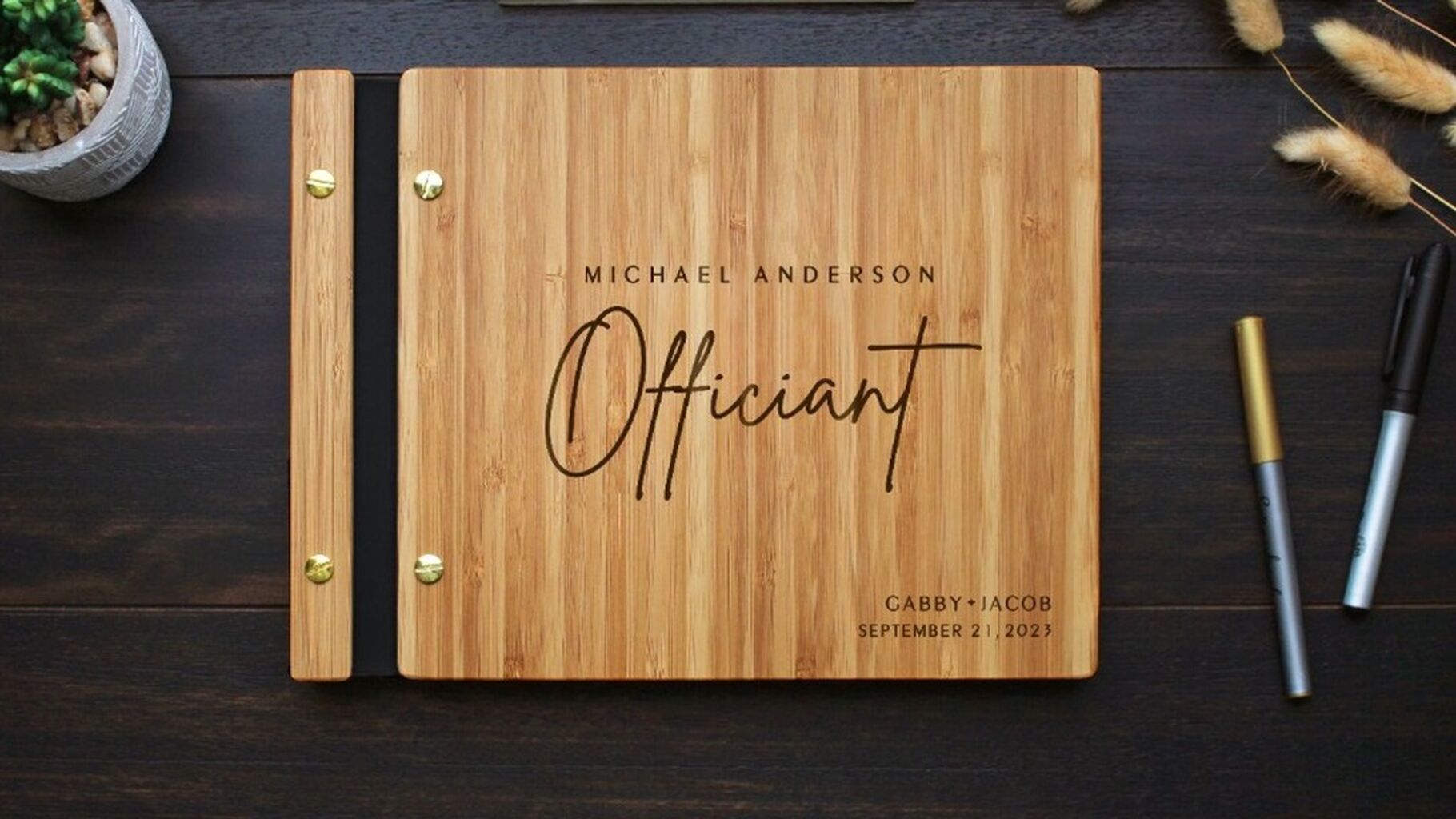 Wedding Ceremony Officiant Book