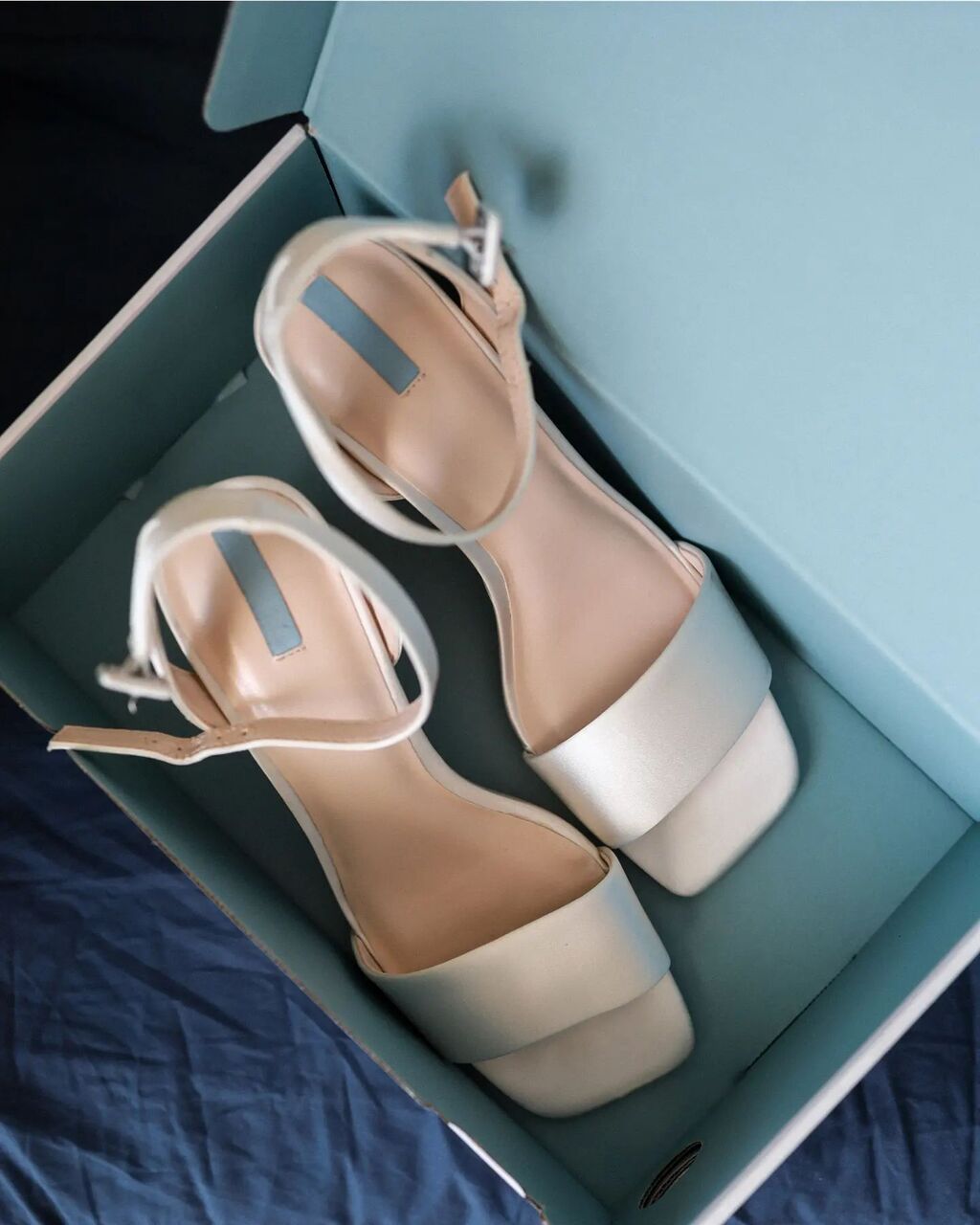 Next White Satin Sandals