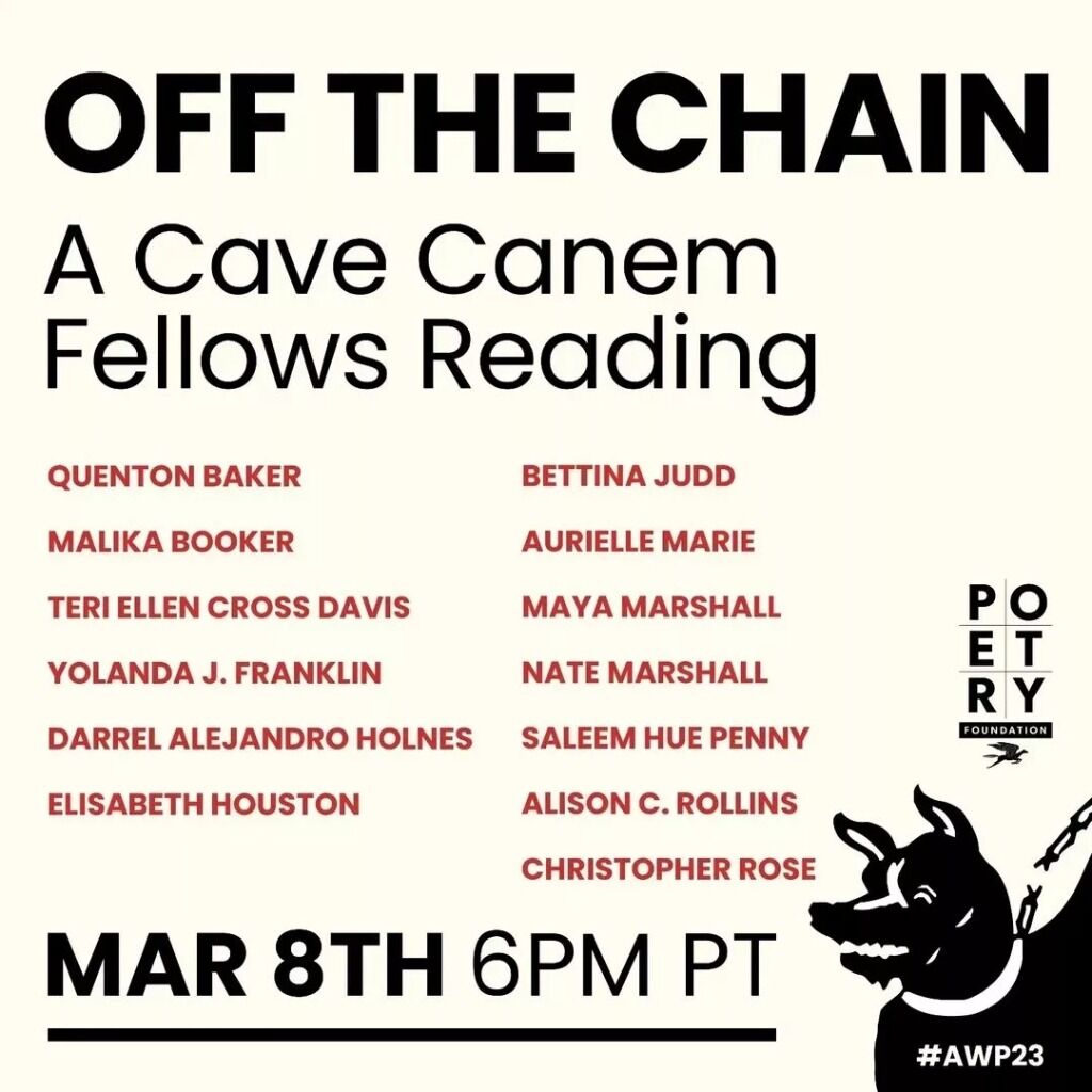 Off the Chain: AWP Reception & Cave Canem Fellow… | Poetry Foundation