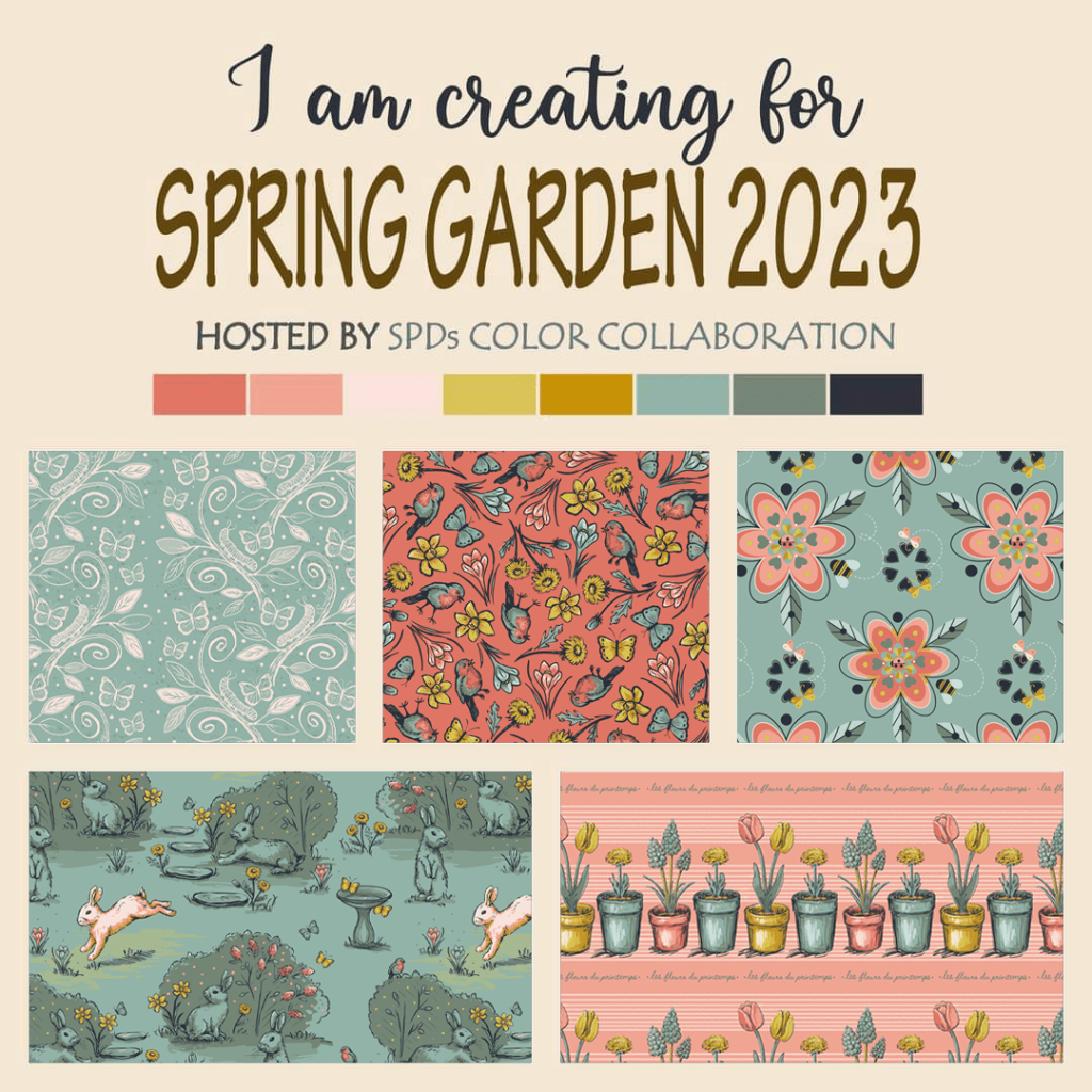 Surface Pattern Designers Color Collab - Spring Garden 2023 