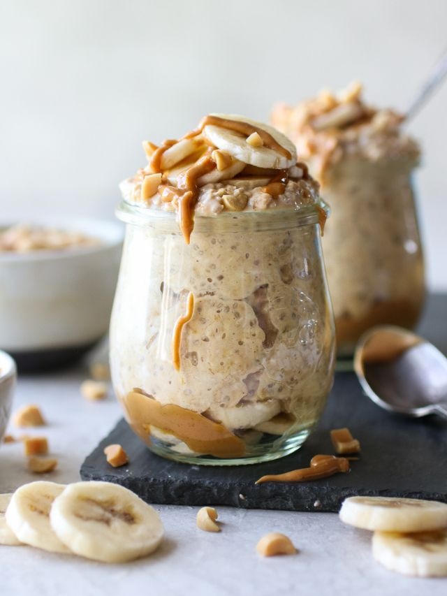 PB Banana Overnight Oats