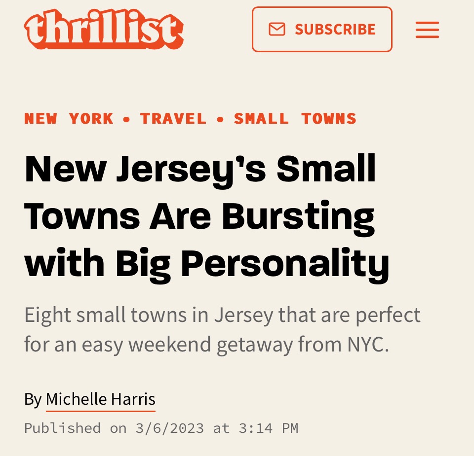 These Small Towns in New Jersey Are Bursting with Big Personality