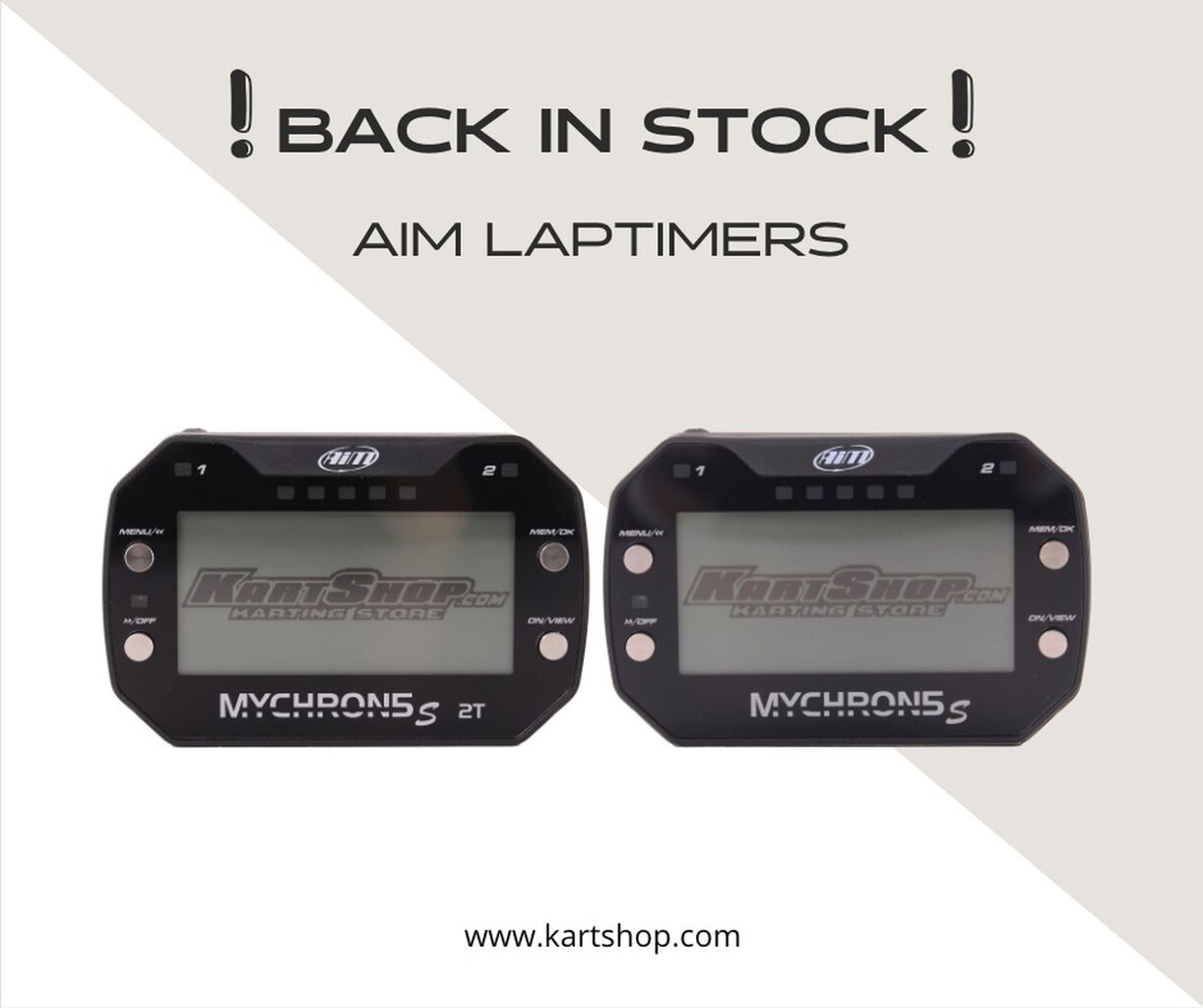 AIM Laptimers back in stock
