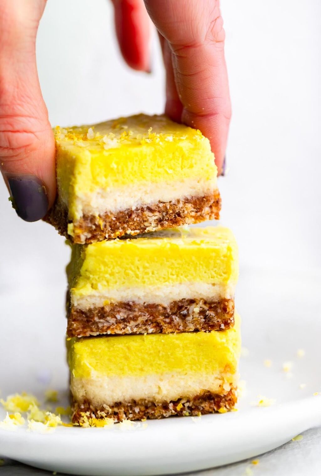 Dairy Free Lemon Cheesecake Bars 