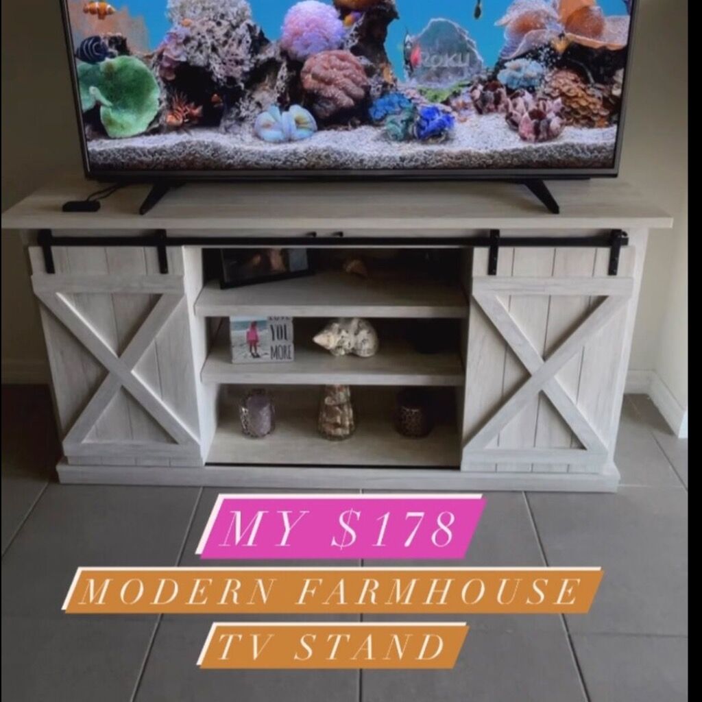 Farmhouse Tv stand only $178 ( Reg: $399) 