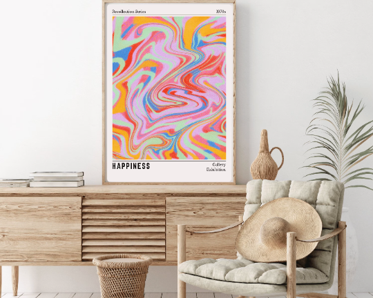 Aura Poster, Retro Gradient Poster