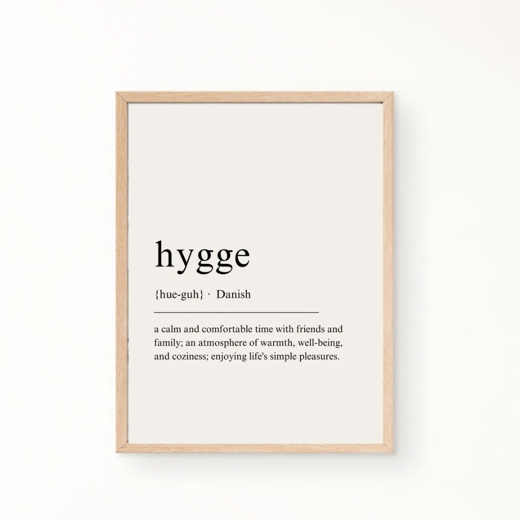 Hygge Definition Print, Danish Definition Print - Digital Download