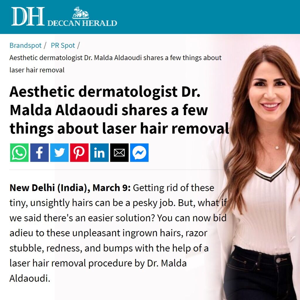 Aesthetic dermatologist Dr. Malda Aldaoudi shares a few things about laser hair removal