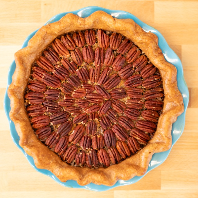 Bourbon Cocoa Nib Pecan Pie