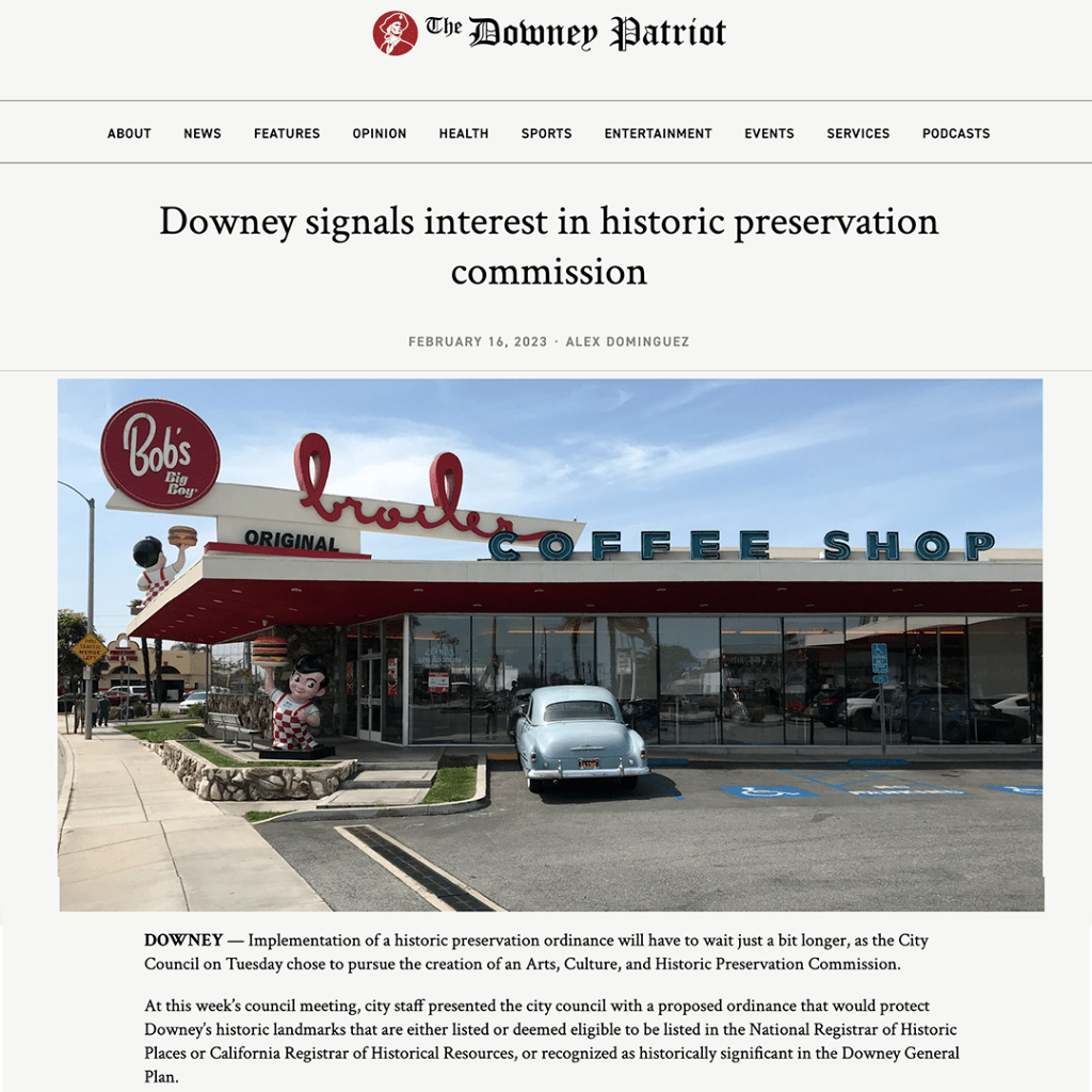 Downey Signals Interest in Historic Preservation Commission