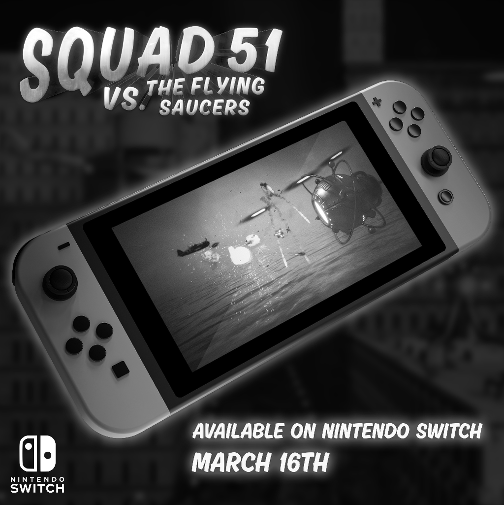 Squad 51 vs. the Flying Saucers on Nintendo Switch!
