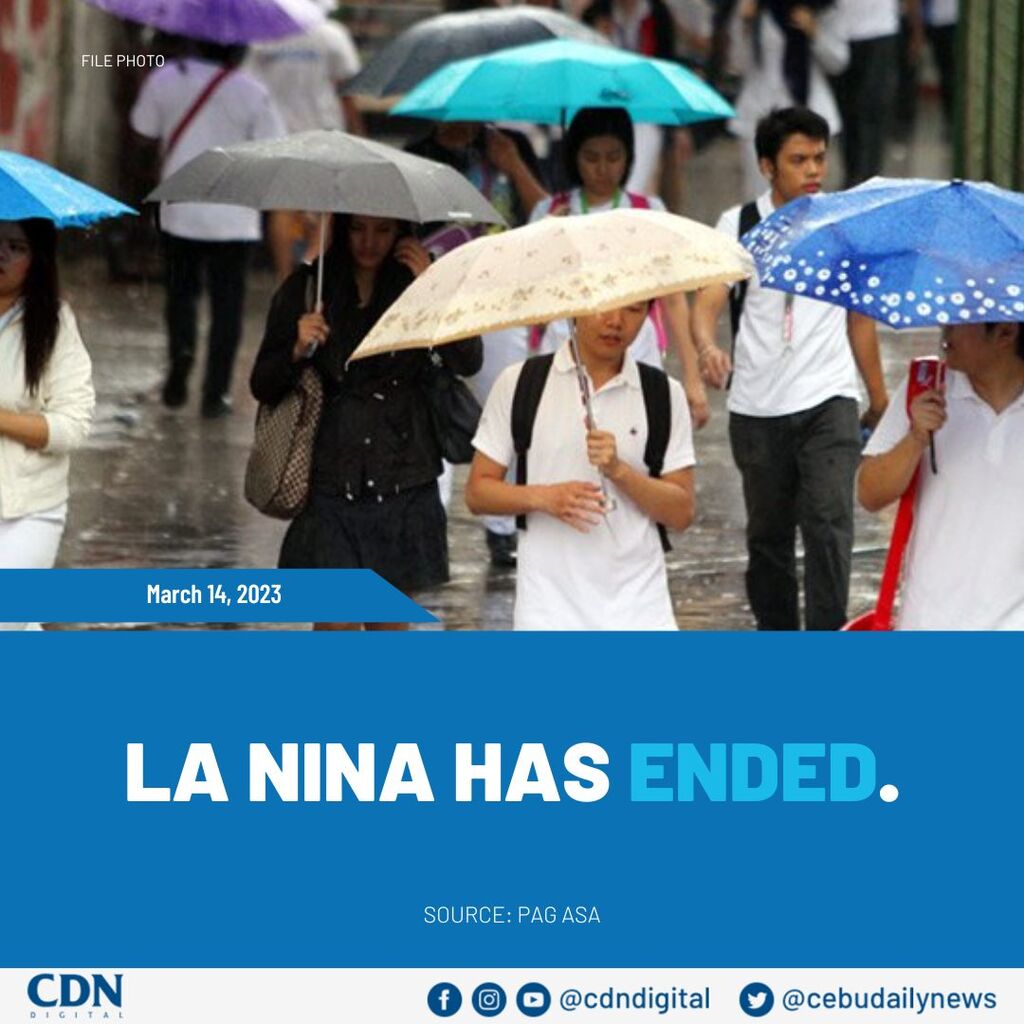 &lsquo;La Ni&ntilde;a has ended,&rsquo; says Pagasa