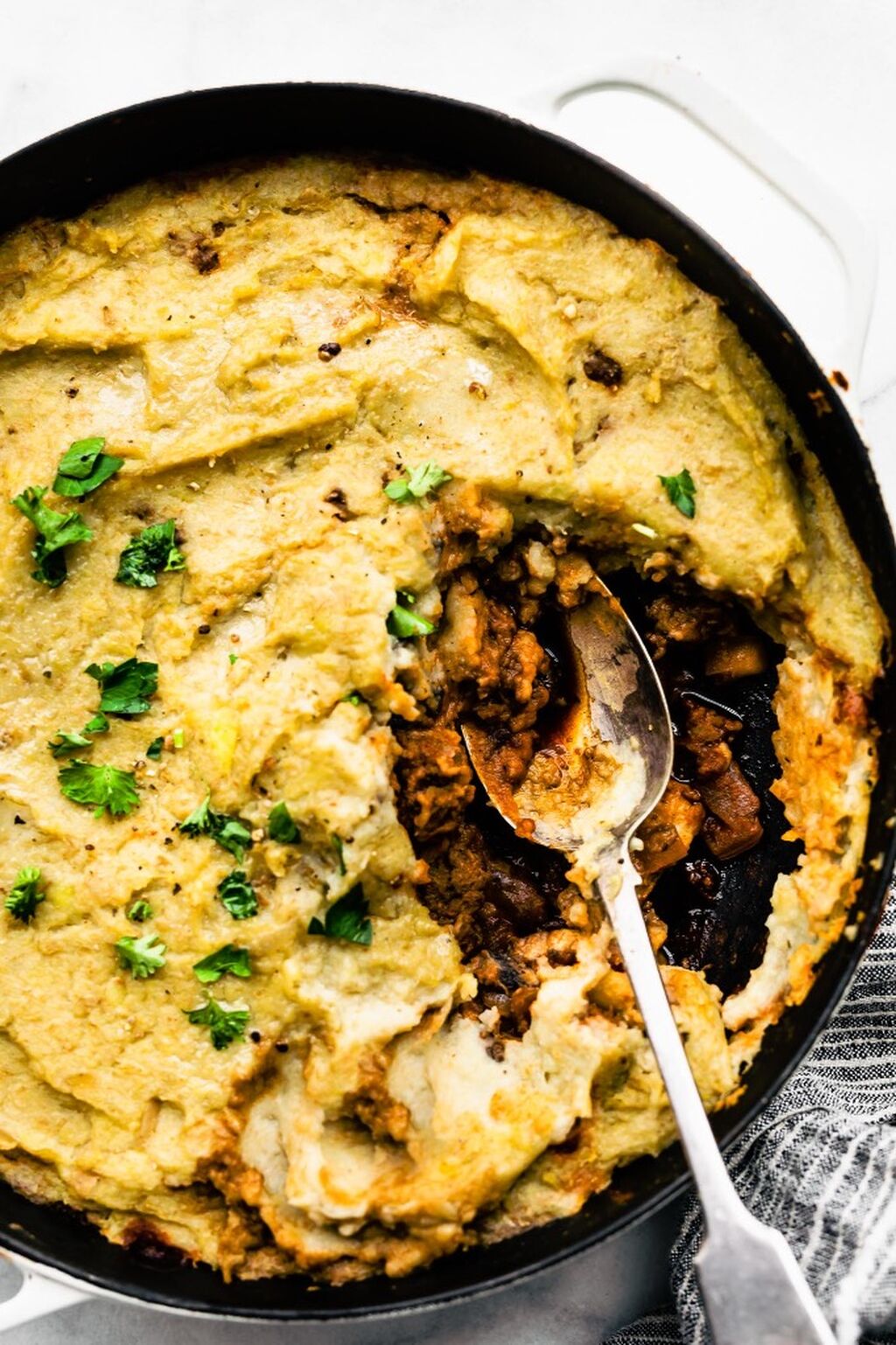 Potato and cauliflower Shepard&rsquo;s pie