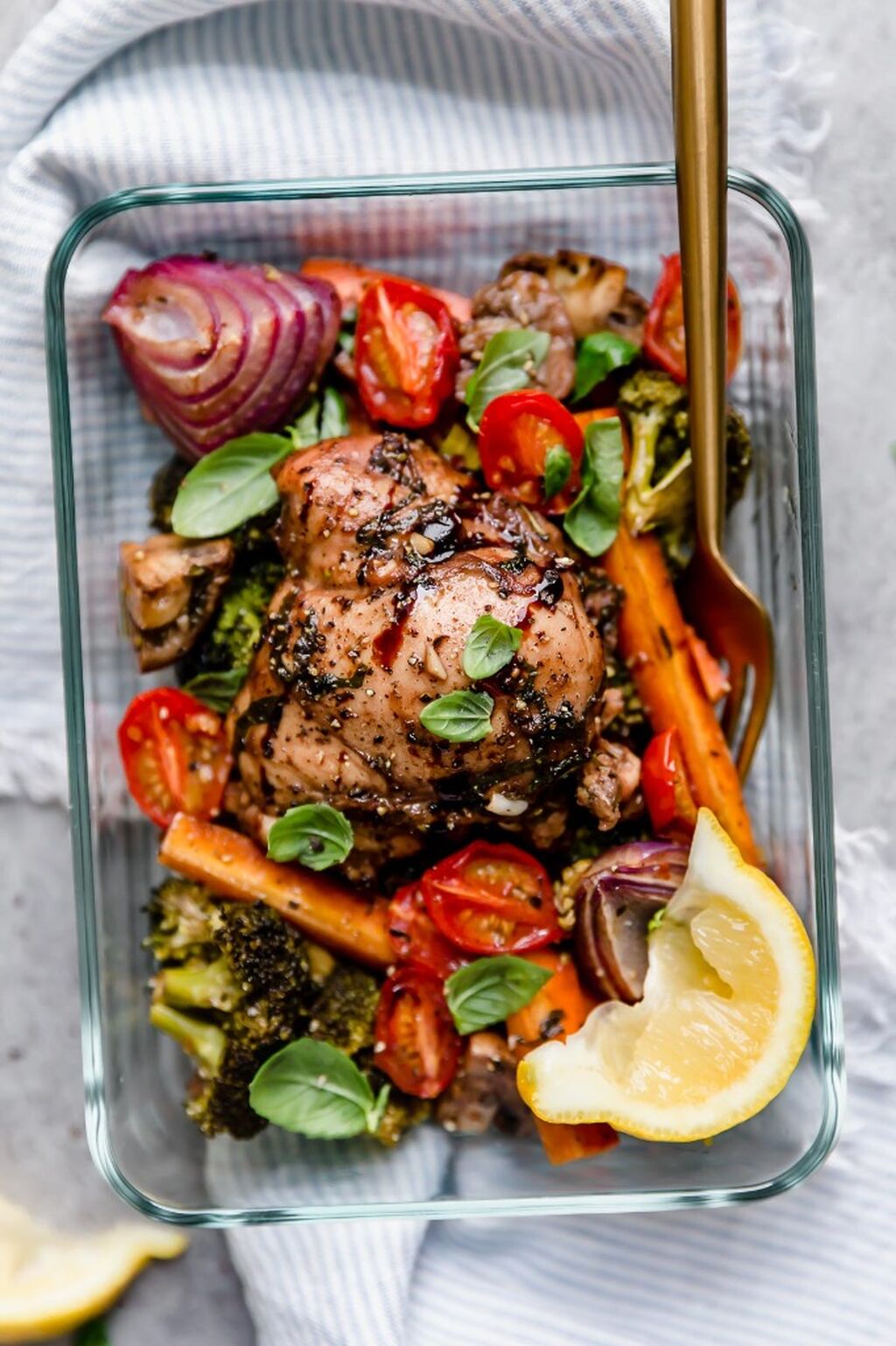 Balsamic Chicken Meal Prepped (Reel)