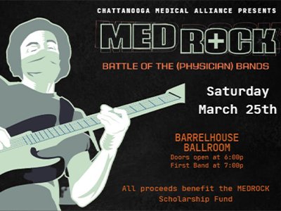 Dr. Levin Dirk in: MEDROCK Battle of the (Physician) Bands Returns To The Barrelhouse Ballroom