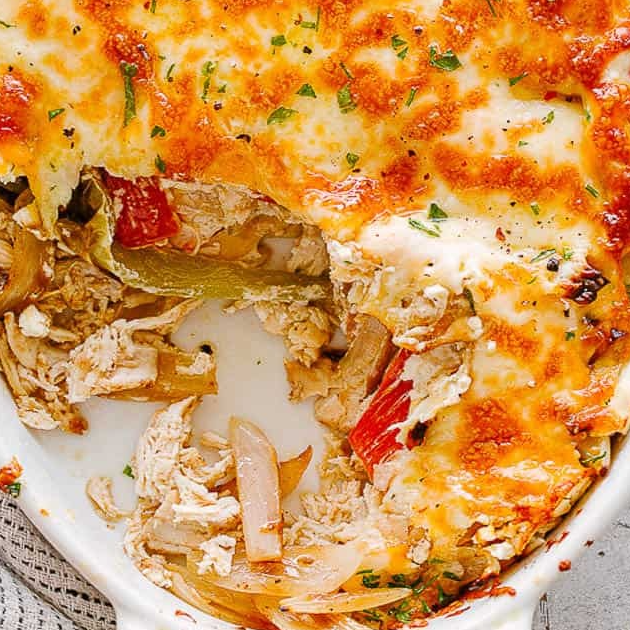 Chicken Fajitas Casserole