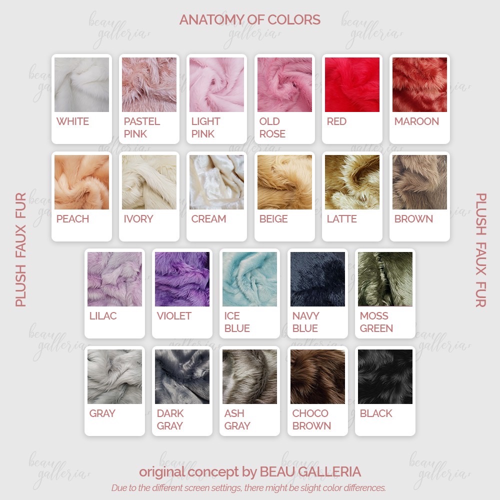 ￼Cheapest and High Quality Plush Faux Fur Fabric for flatlay product baby shoot by Beau Galleria