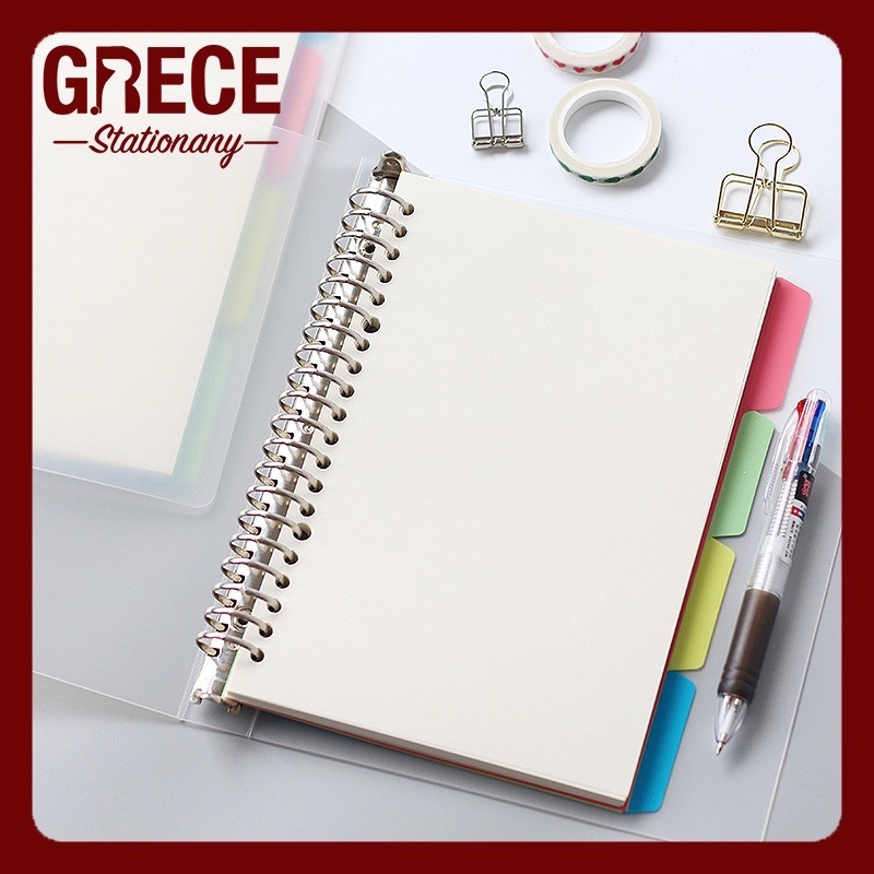 Binder divider / Index page A5 B5 20/26 holes (4 sheets)