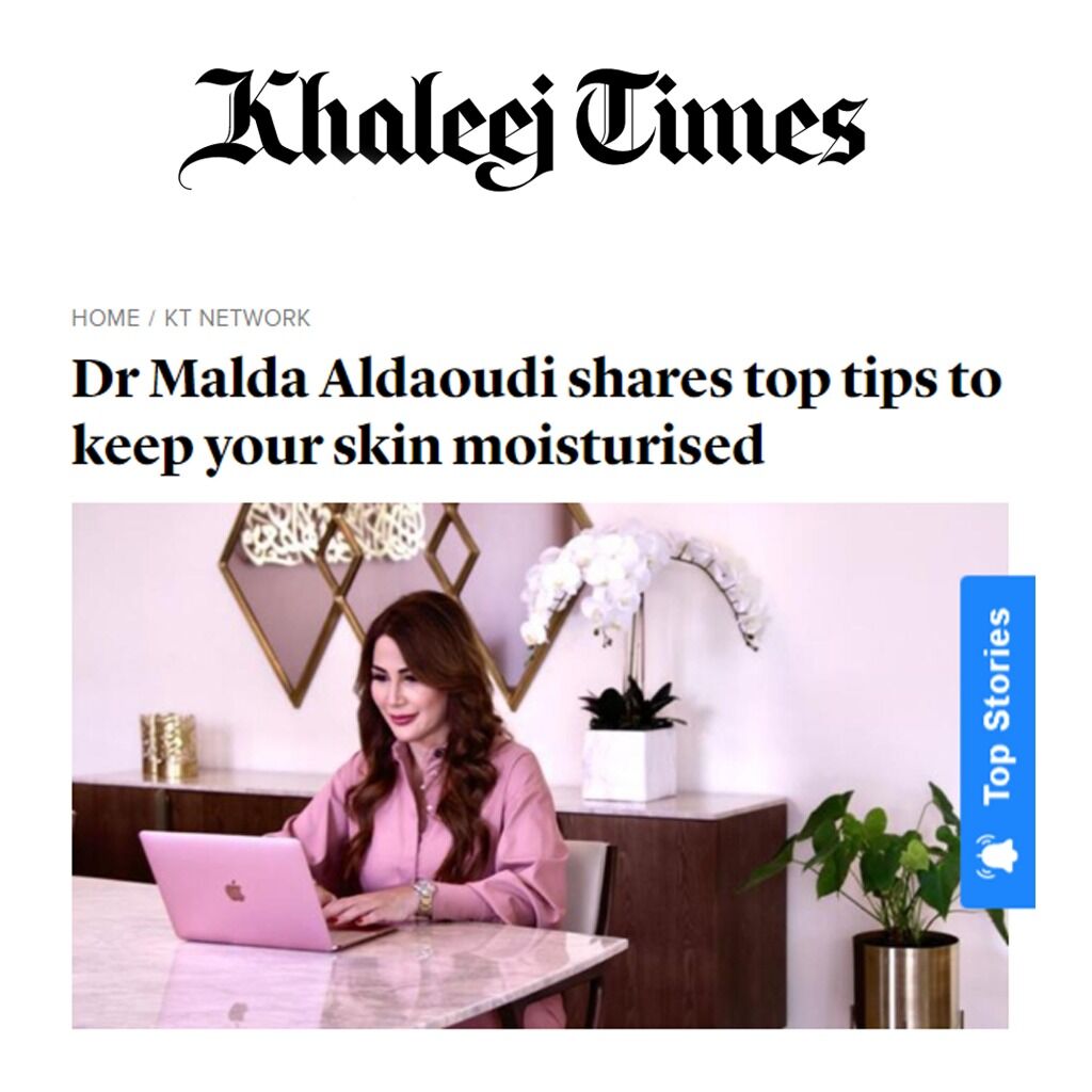 Dr Malda Aldaoudi shares top tips to keep your skin moisturised