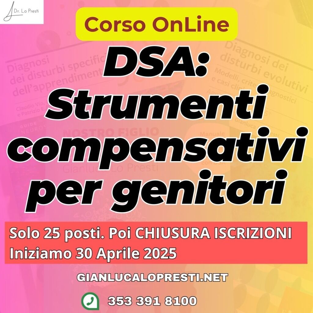 👩&zwj;👦Corso Genitori studio DSA