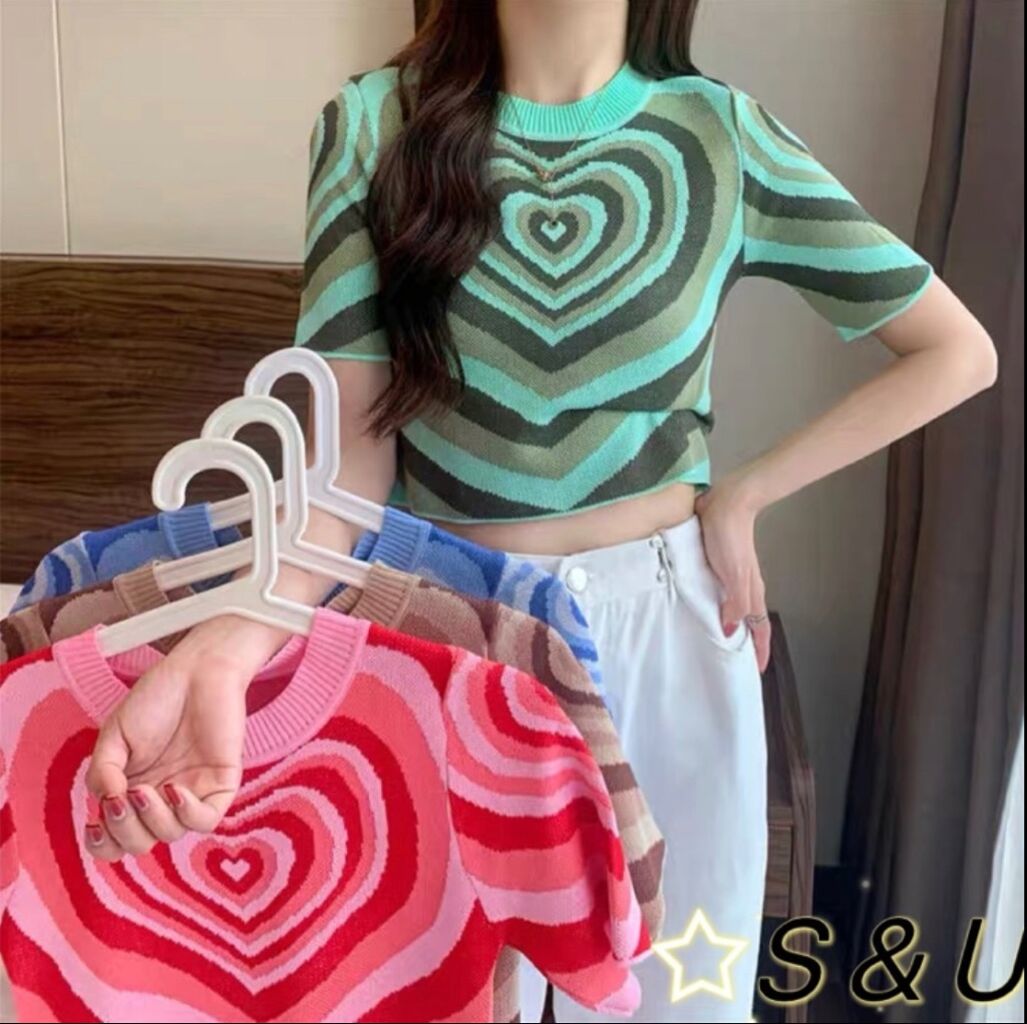 ￼S & U ALI Peplum Square Neck BIG and REGULAR Size Bangkok Eyelet Fashion Top