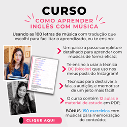 COMO APRENDER INGLÊS COM MÚSICA (PASSO A PASSO)