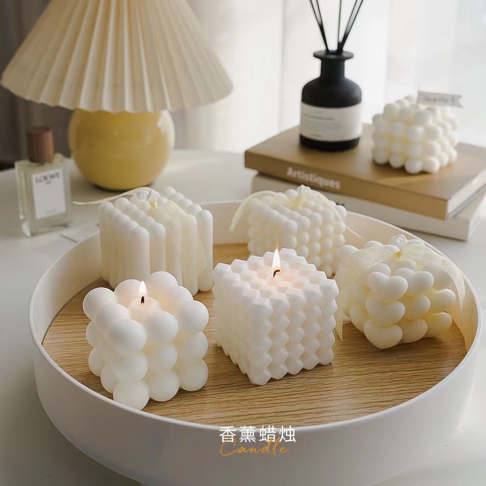 Aesthetic Nordic Style Bubble Scented Candle