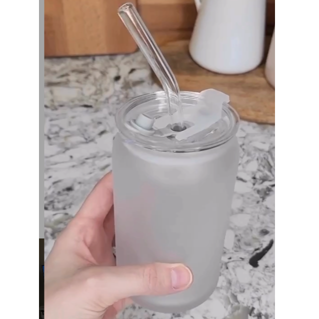 Frosted Can Glasses 
