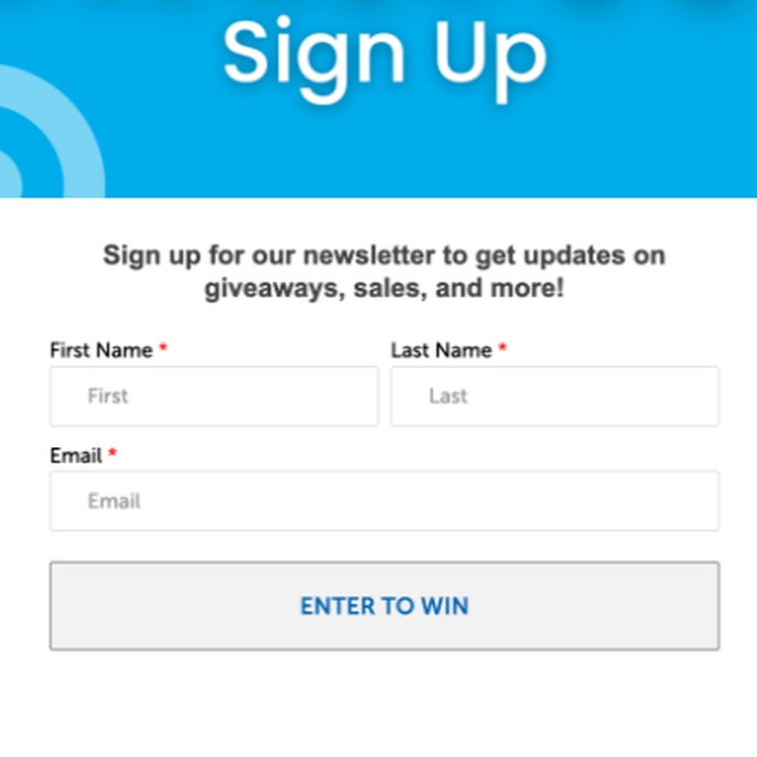 Sign up for our Newsletter!
