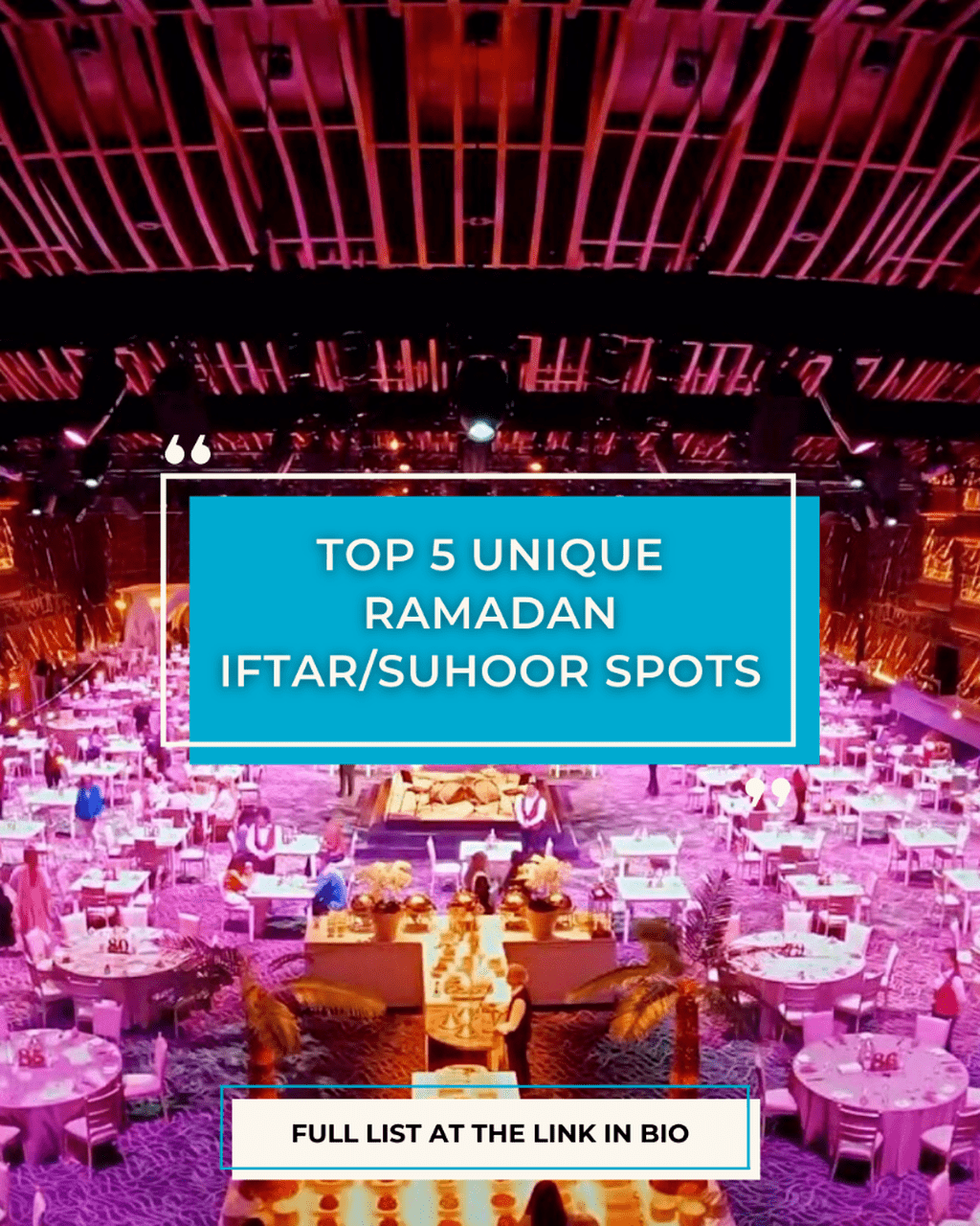 Top 5 Unique Ramadan Iftar and Suhoor Spots
