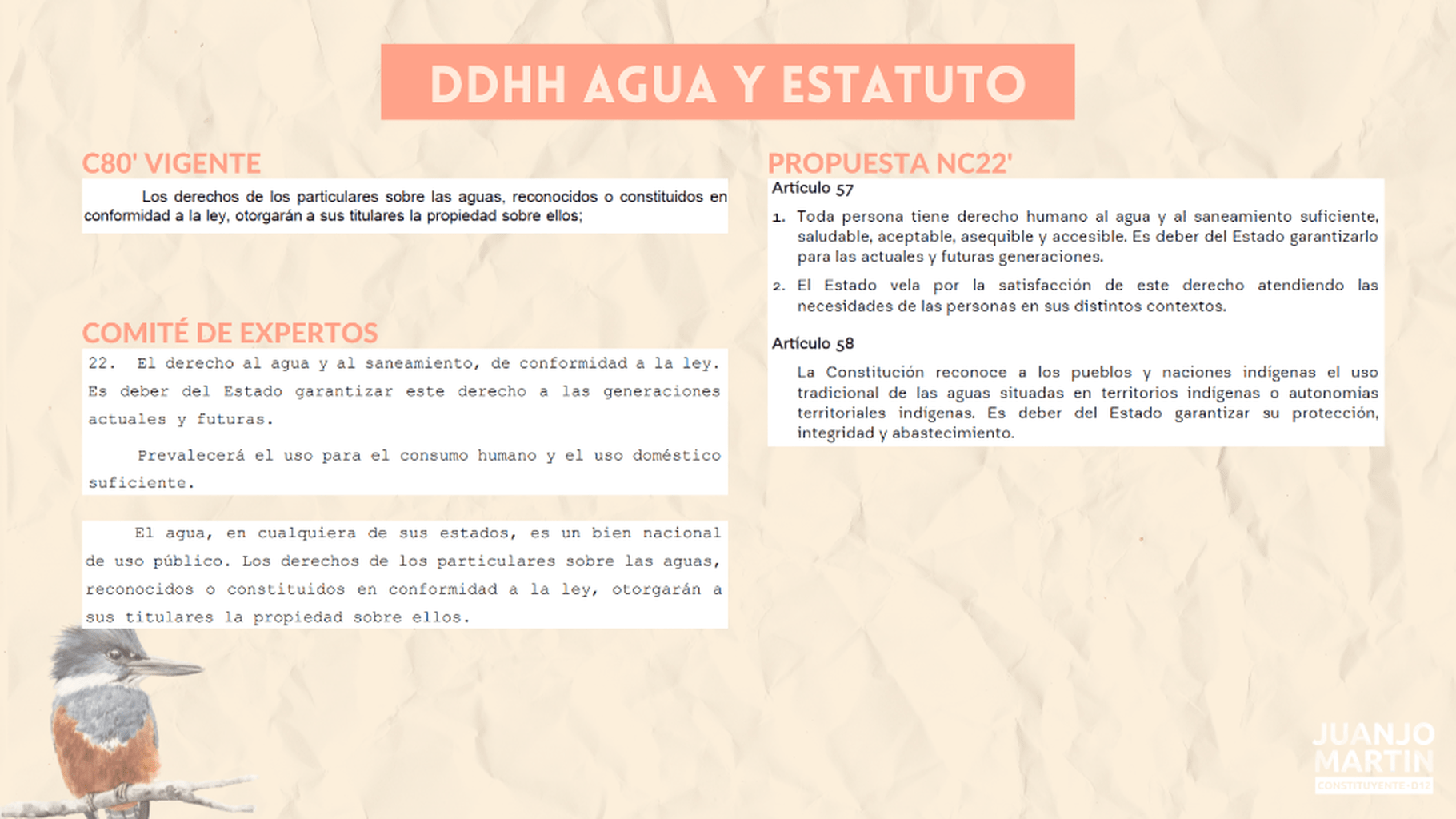 Comparaciones Constituciones