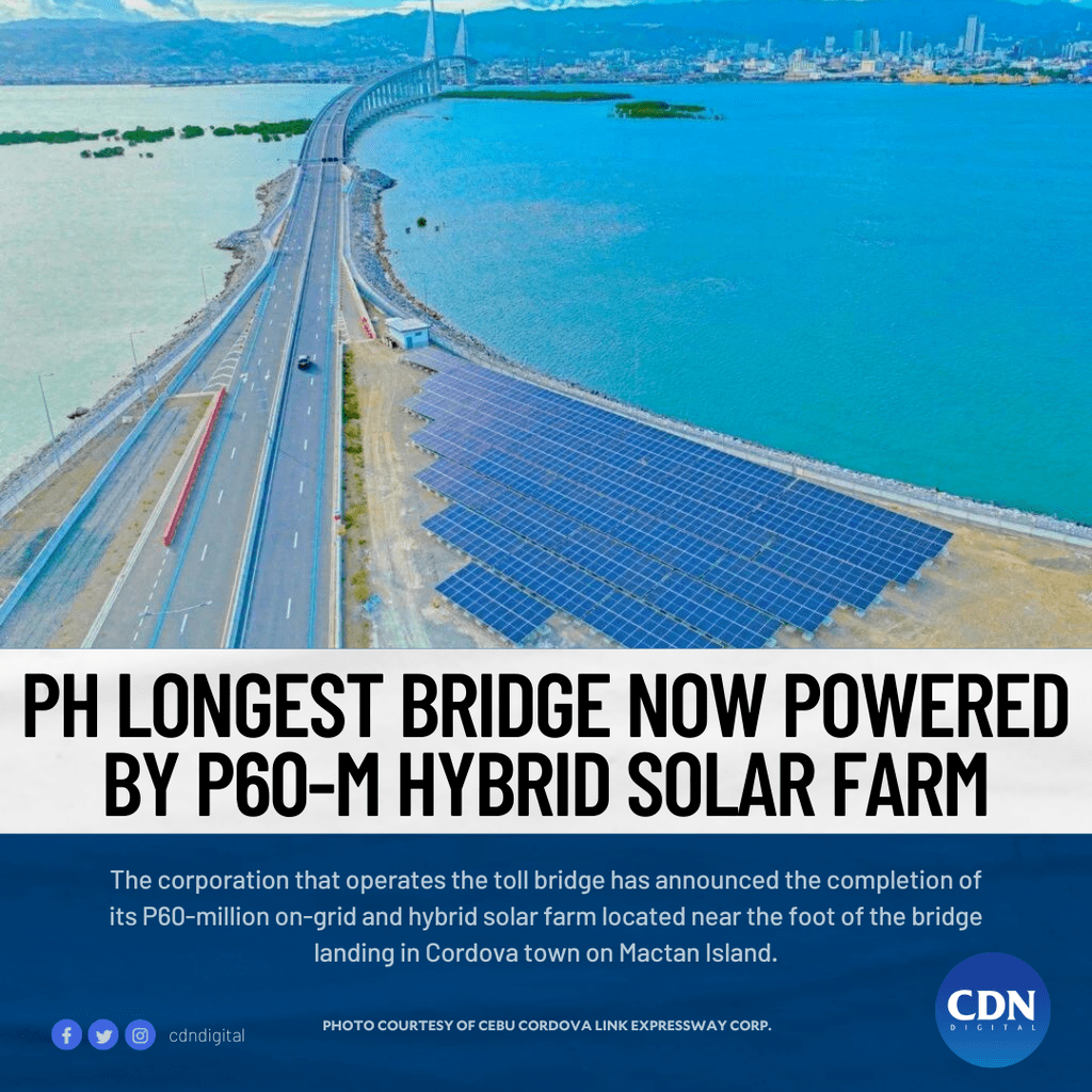 PH longest bridge now powered by P60-M hybrid solar farm
