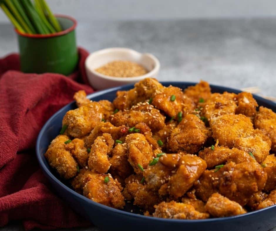 Air Fryer Sweet Chili Chicken Bites - Fork To Spoon