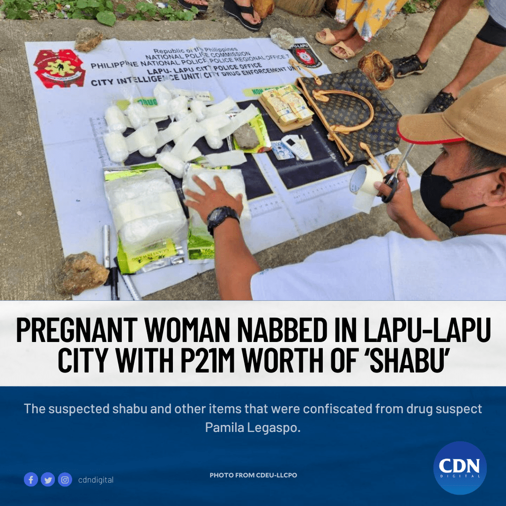 Pregnant woman nabbed in Lapu-lapu cith with 21M shabu