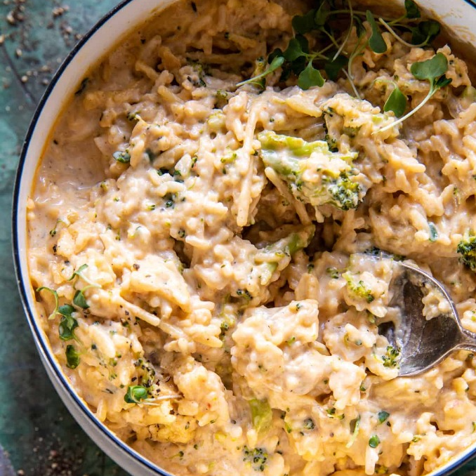 Broccoli Cheddar Chicken Rice