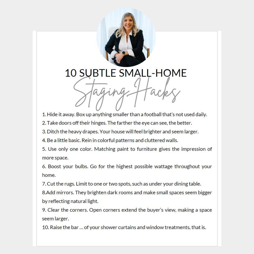 10 Subtle Small-Home Staging Hacks
