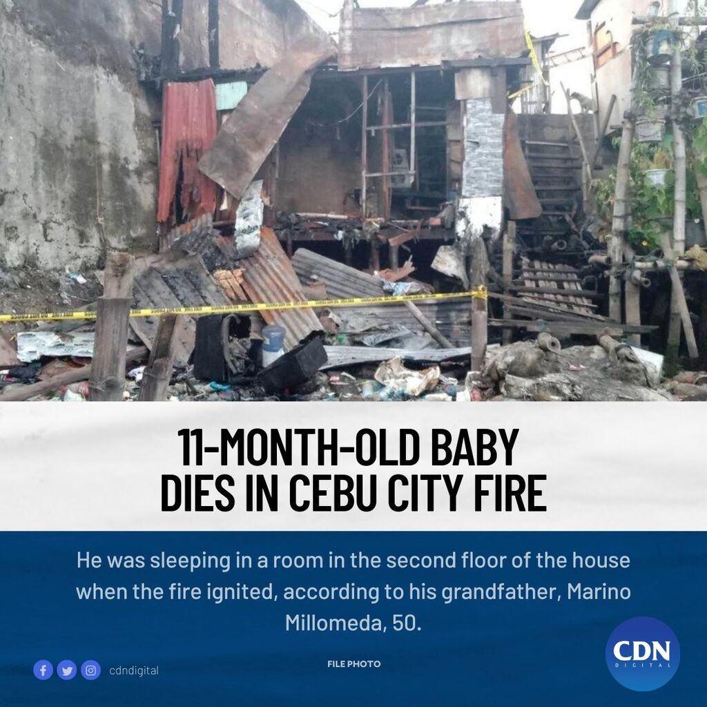 11-month-old baby dies in Cebu City Fire