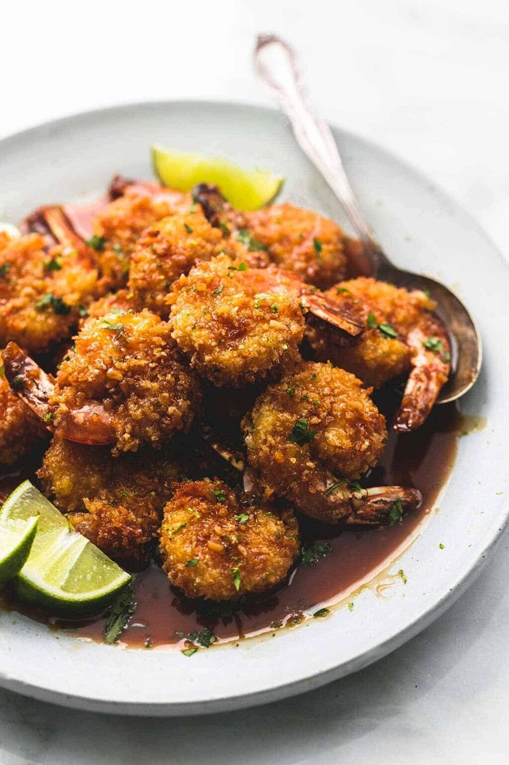 Baked Crispy Honey Lime Shrimp