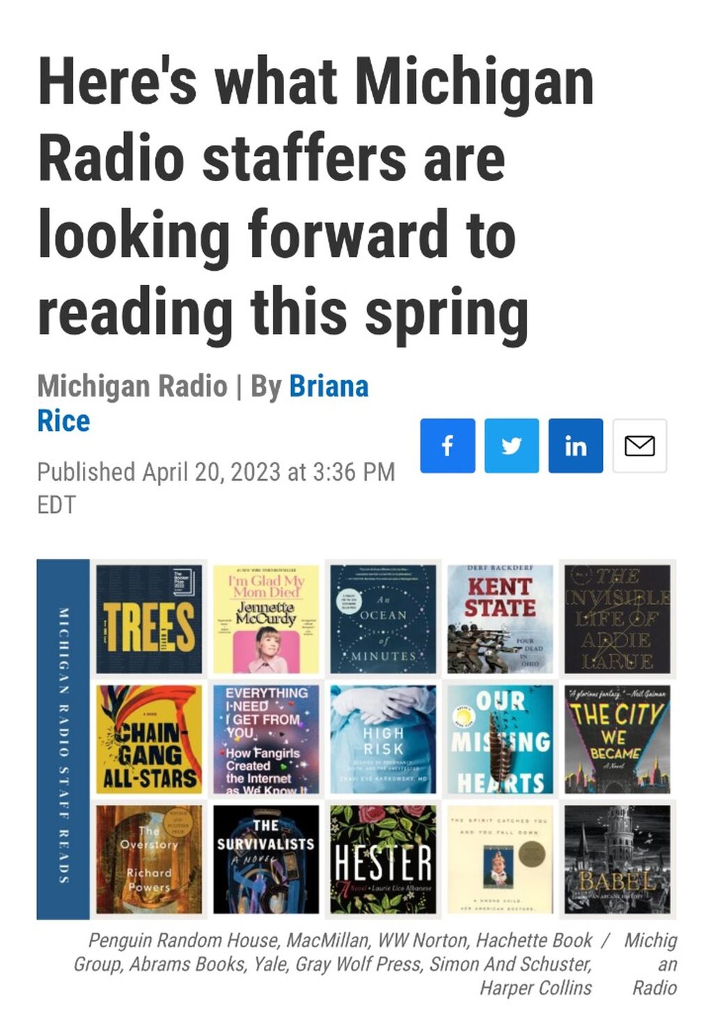 Michigan Radio Recommended &ldquo;High Risk&rdquo; 