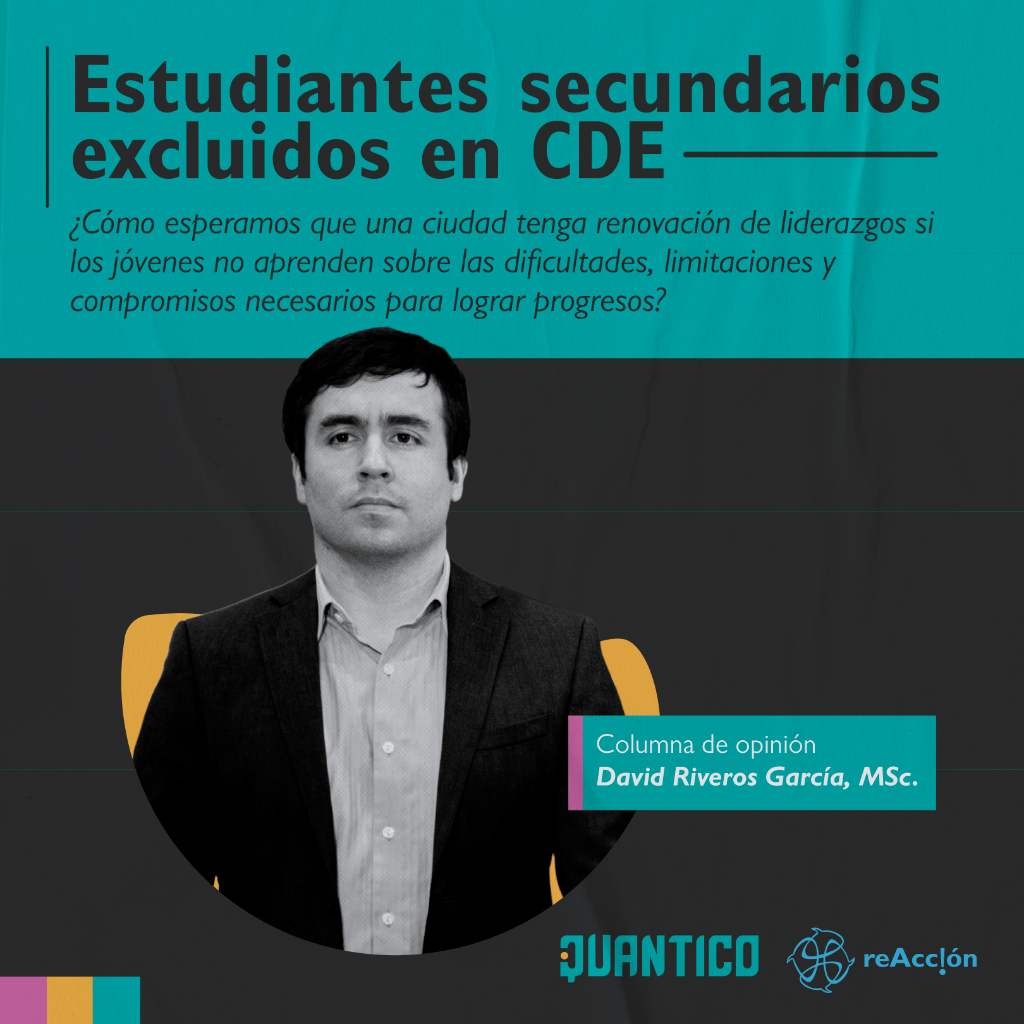 Estudiantes secundarios exclu&iacute;dos en CDE