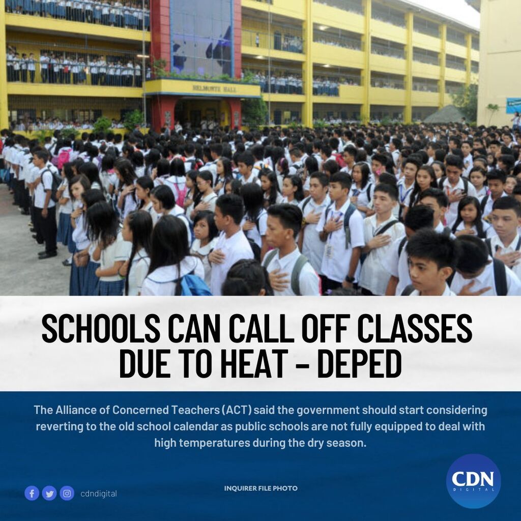 Schools can call off classes due to heat
