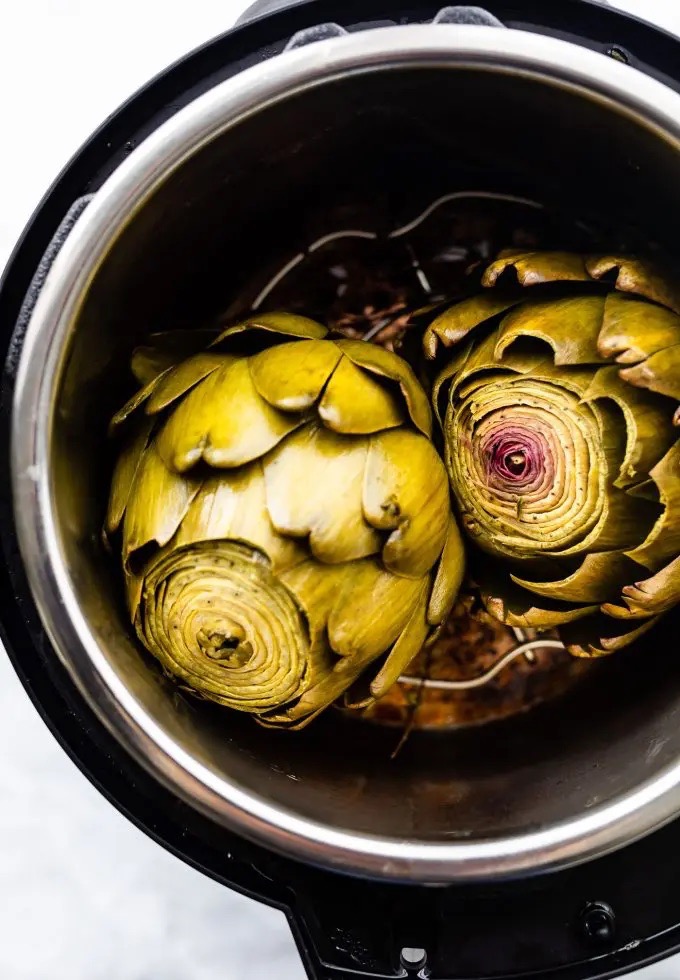 Instant pot steamed artichokes 