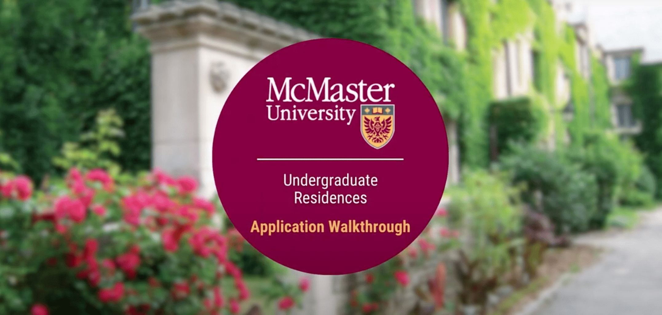 Undergrad Application Walkthrough