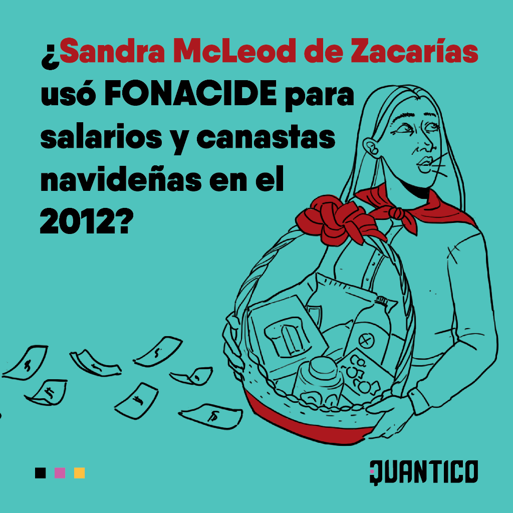 &iquest;Sandra McLeod de Zacar&iacute;as us&oacute; FONACIDE para salarios y canastas navide&ntilde;as en el 2012?