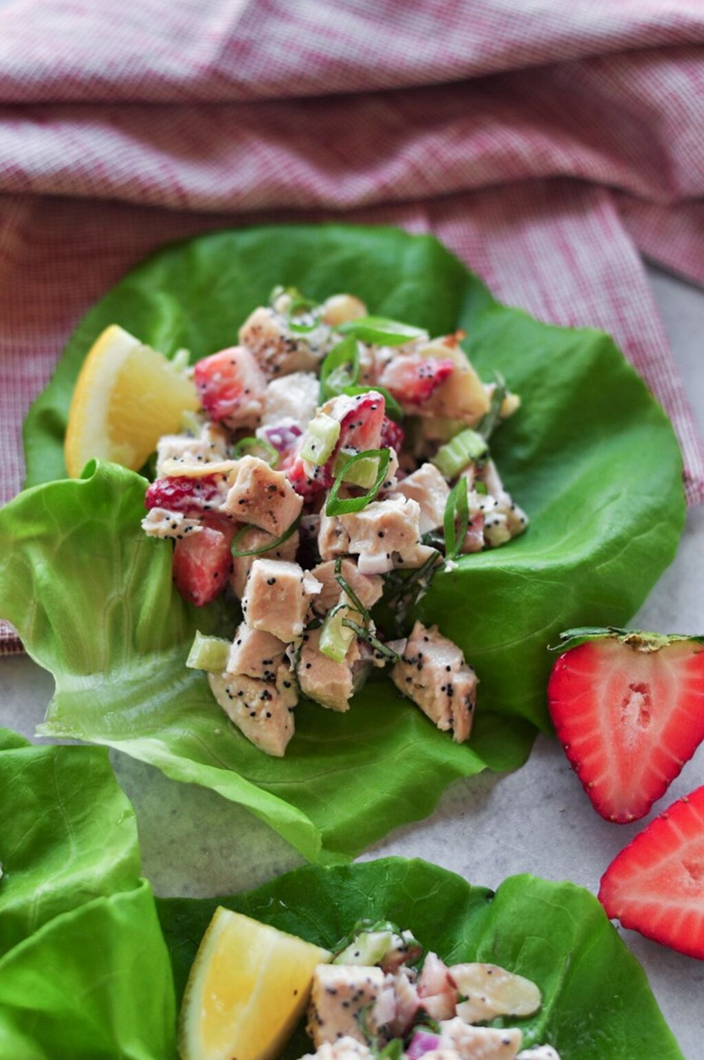 Strawberry Chicken Poppy Seed Salad (Reel)